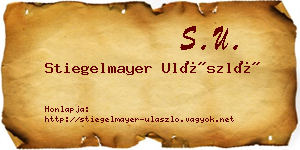Stiegelmayer Ulászló névjegykártya